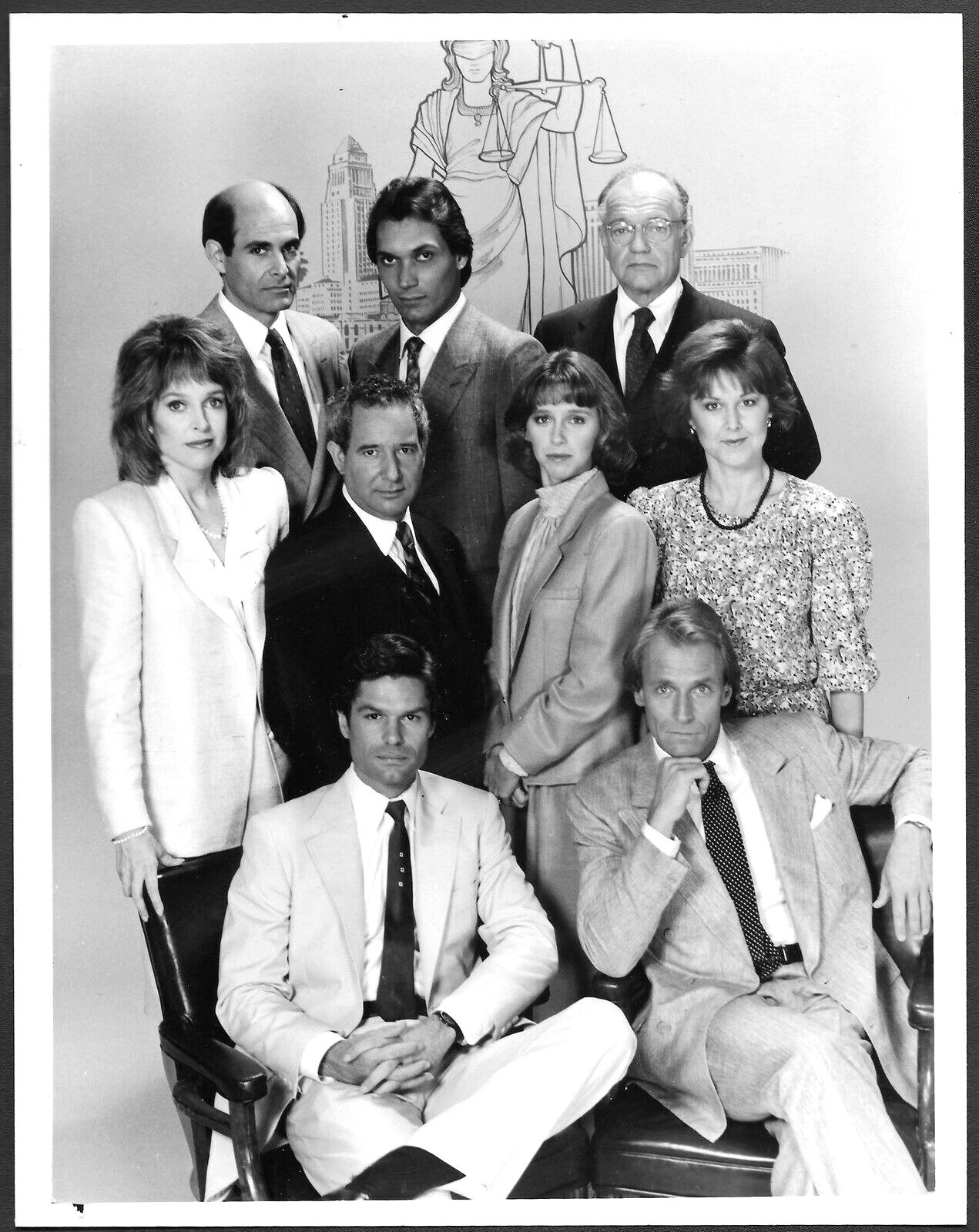 L.A. Law Cast Original 1980s NBC TV Promo Photo Hamlin Jimmy Smits Bernsen
