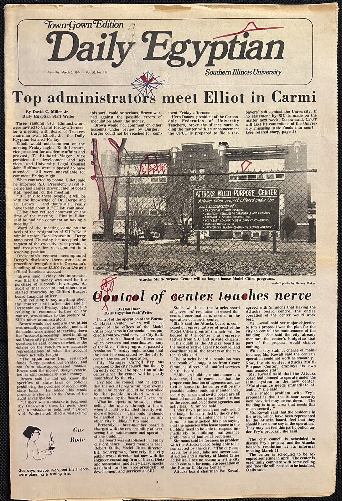 Daily Egyptian - March 2, 1974 - Vintage Southern Illinois University Newspaper