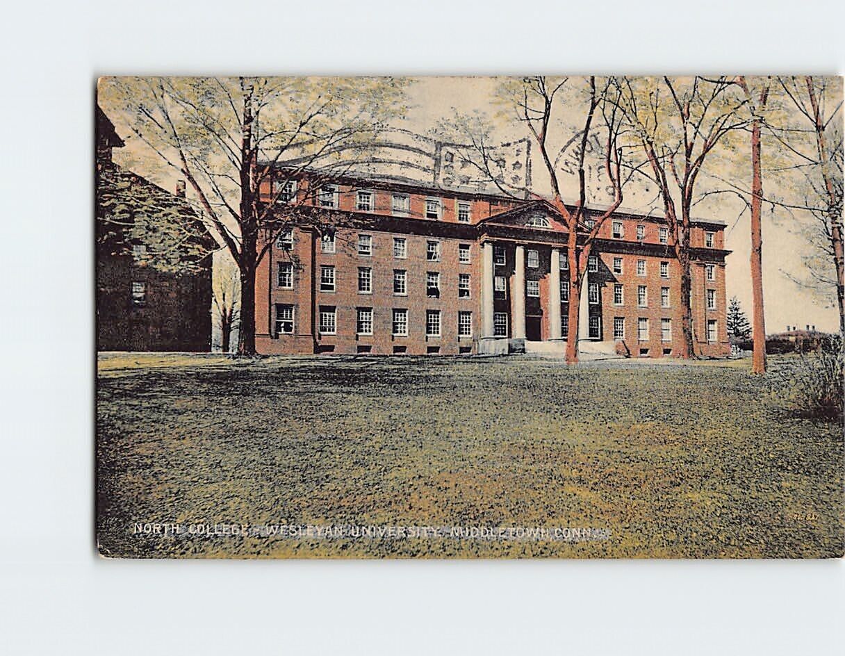 Postcard North College, Wesleyan University, Middletown, Connecticut