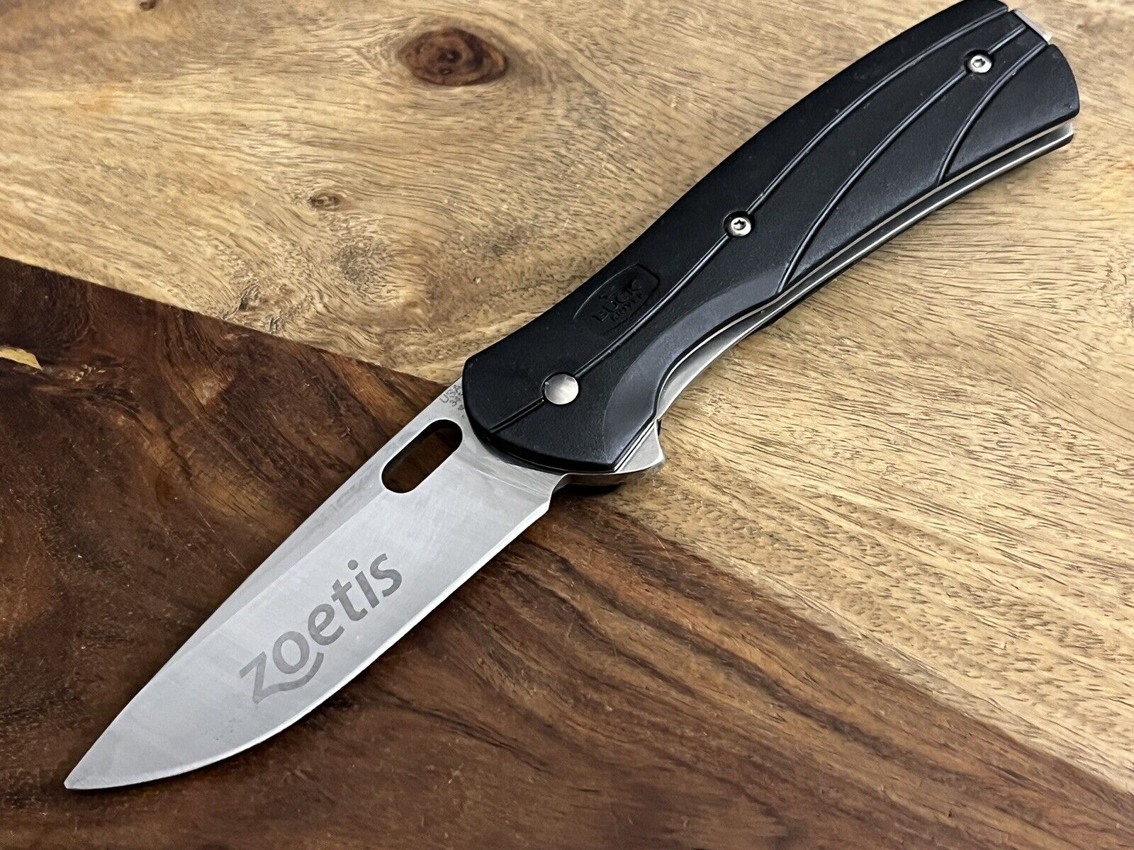 Buck Vantage Pro Knife 345 Folding Knife USA Made Black EDC Very Nice