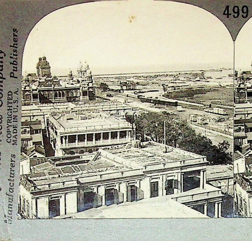 India Madras Harbor British Empire Photograph Keystone Stereoview Card