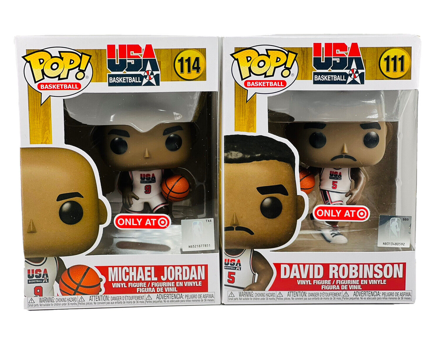 Funko Pop NBA Michael Jordan David Robinson Dream Team USA Target