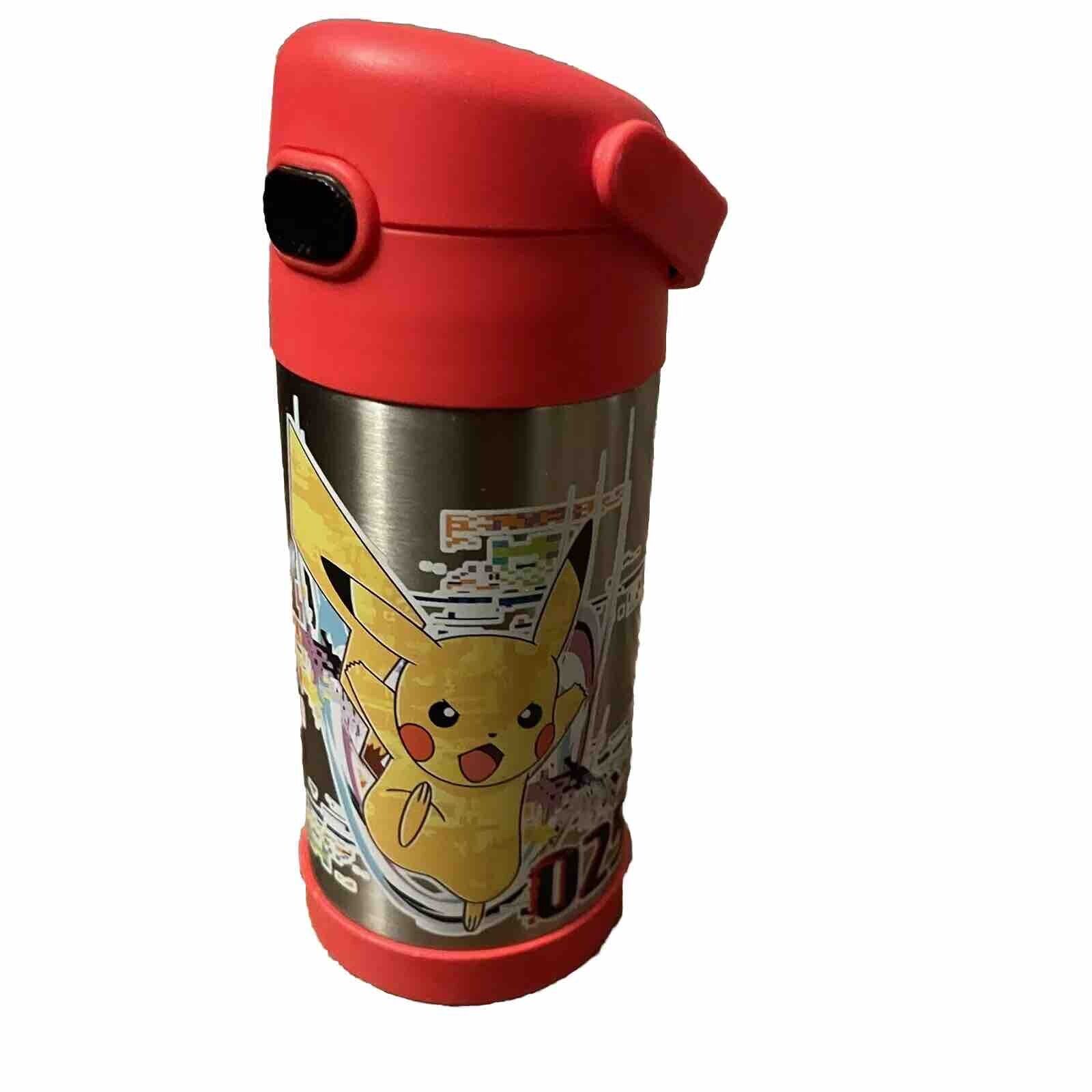 Pokemon Thermos Funtainer Stainless Steel Water Bottle With Straw