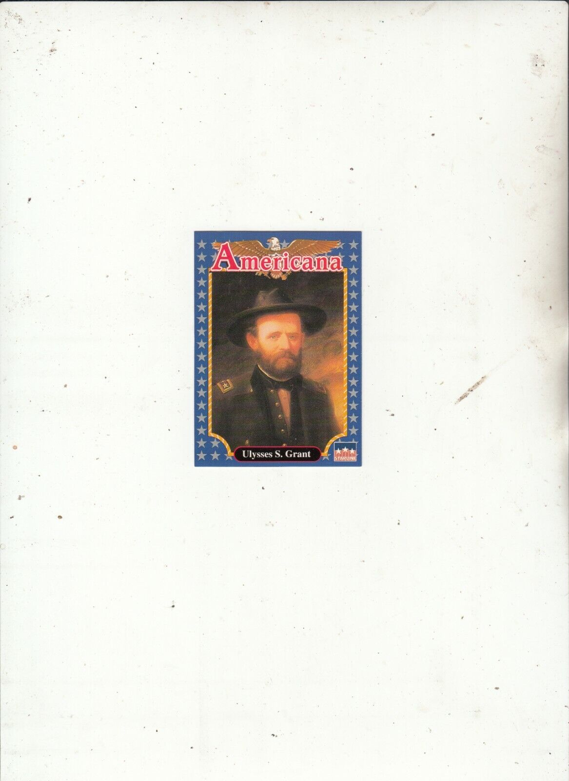 Rare-Ulysses S Grant:18th President of USA-Americana Card-1992-[No 61]-3362-Card