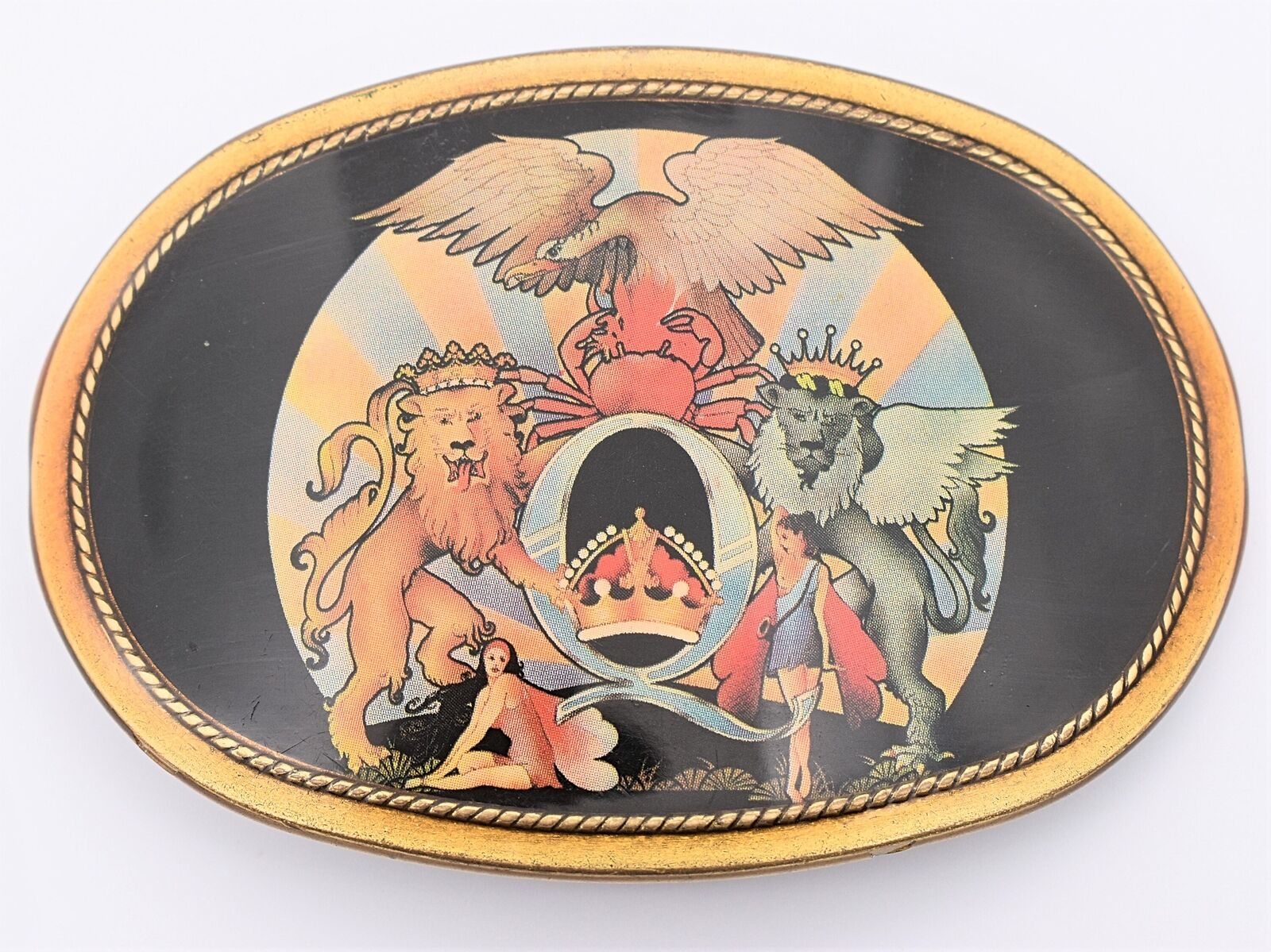 Pacifica Queen A Day At The Races Vintage Belt Buckle