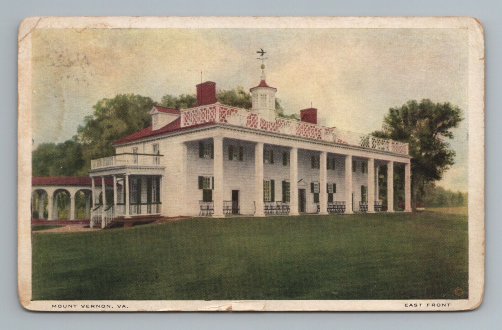 Mount Vernon Virginia Vintage Postcard