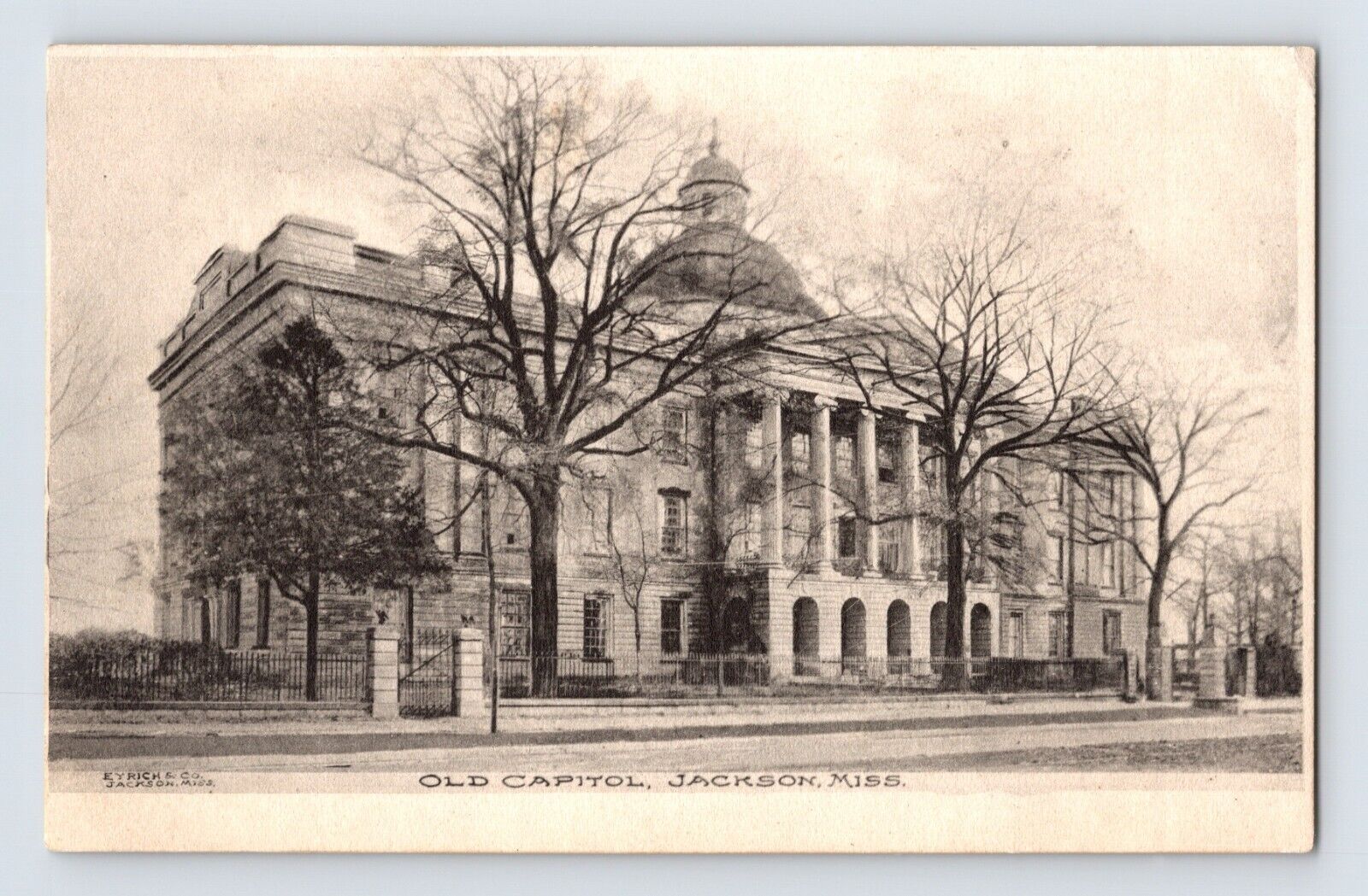 Postcard Mississippi JAckson MS Old Capitol Building 1910s Posted Divided Back