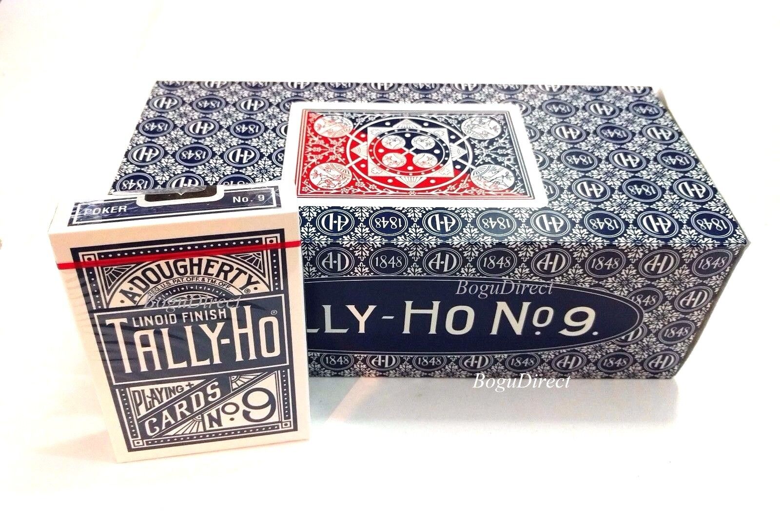 TALLY HO #9 Playing Cards 12 Decks Fan Back Original