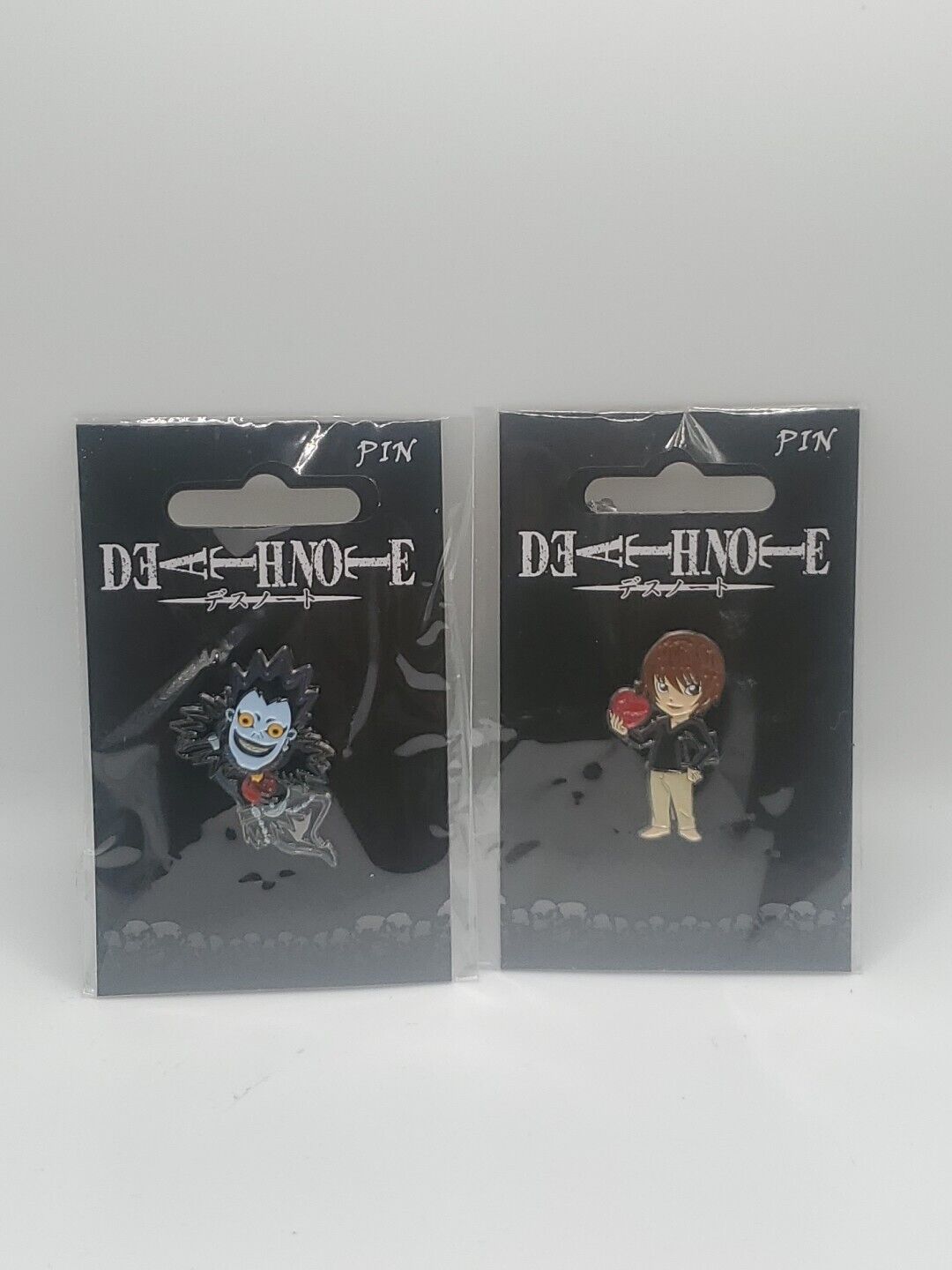 Deathnote Ryuk & Light Metal Pin Lot Anime Death Note