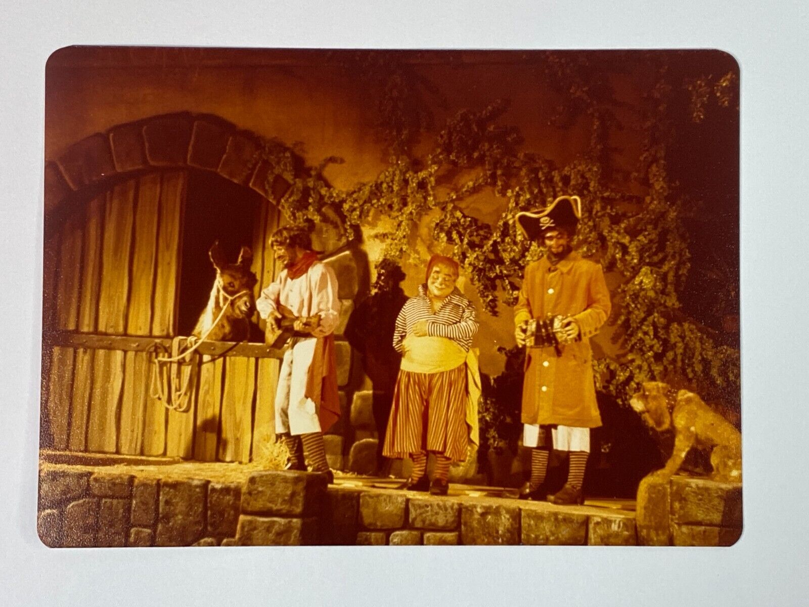 Pirates Caribbean Disneyland Ride 3 PIRATES DONKEY Photograph Kodak c1970s