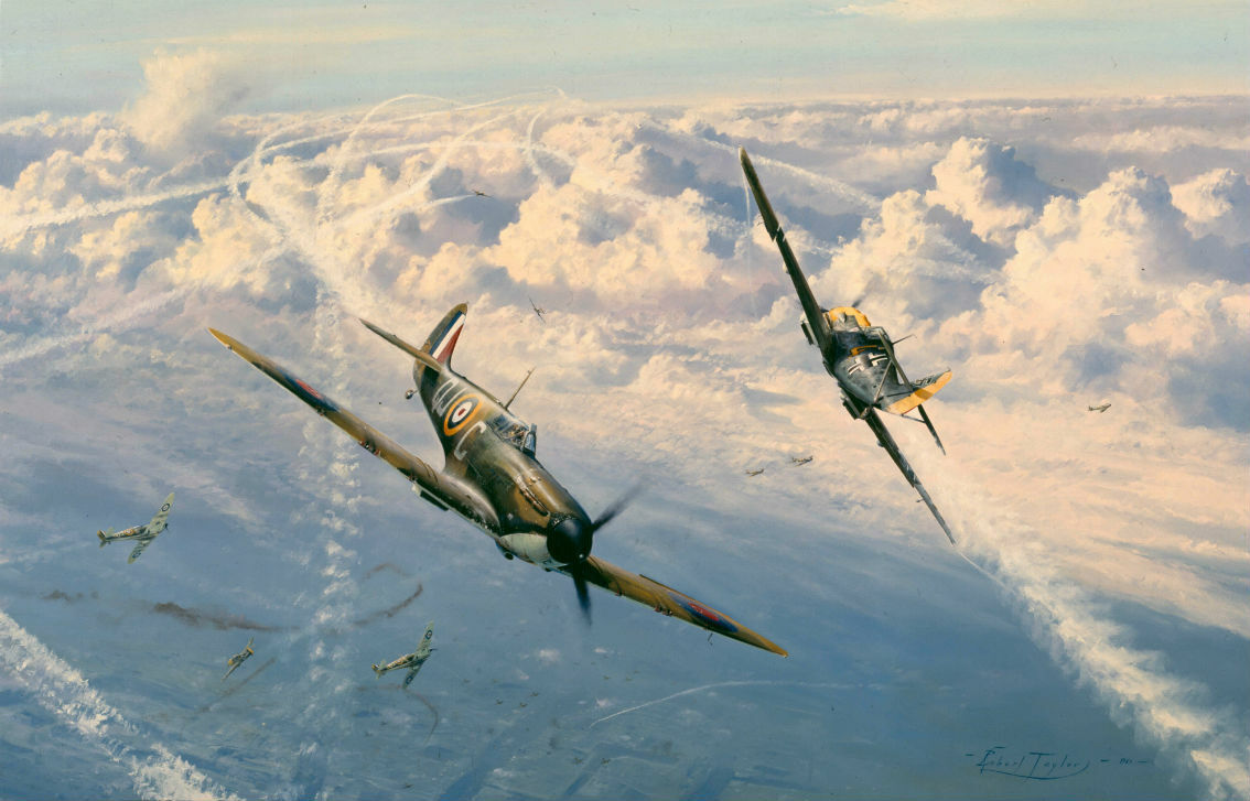 Combat Over London by Robert Taylor RAF and Luftwaffe Battle of Britain Aces