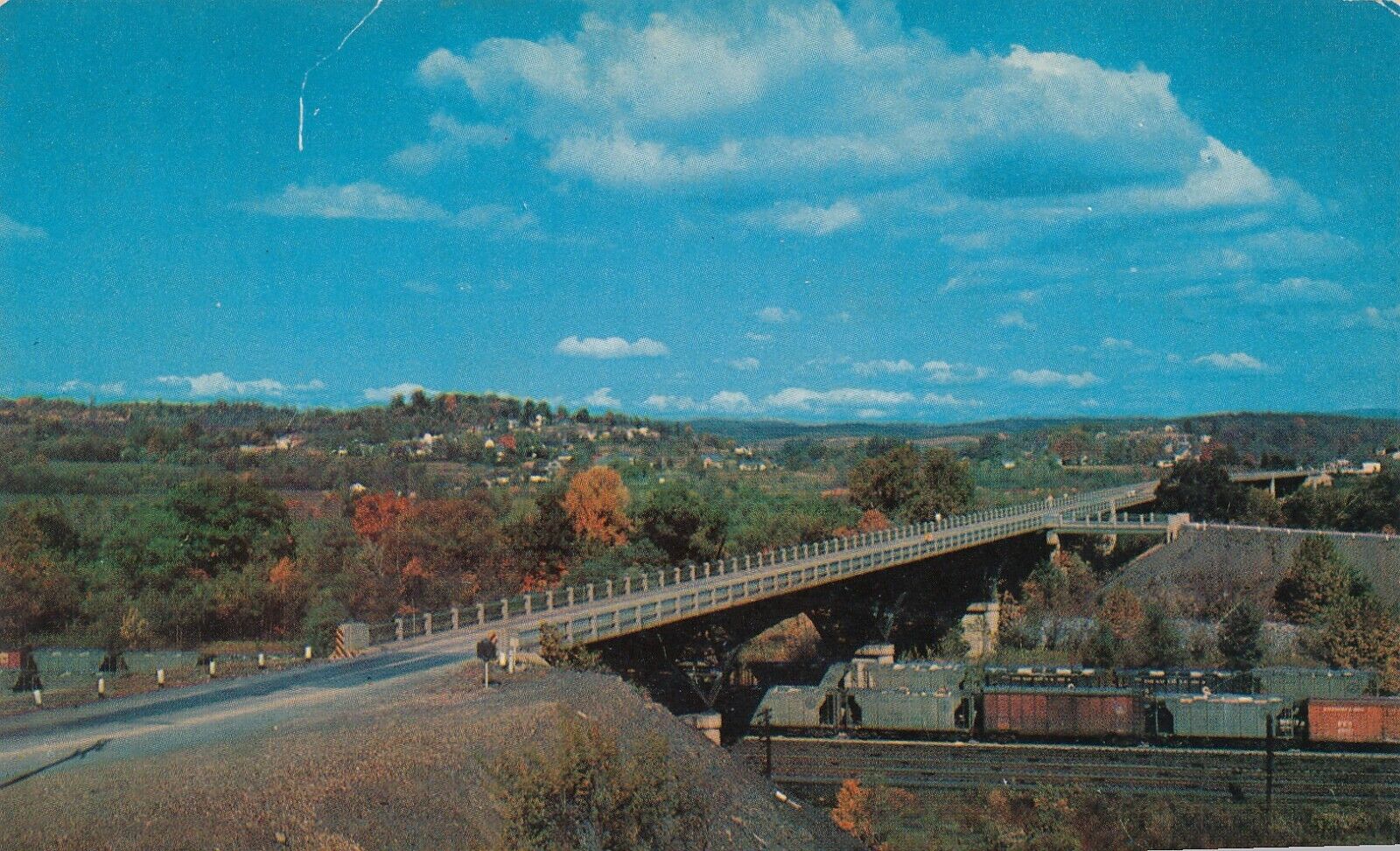 Million Dollar Bridge over Potomac River at Hancock, MD and WV vintage Rail Road