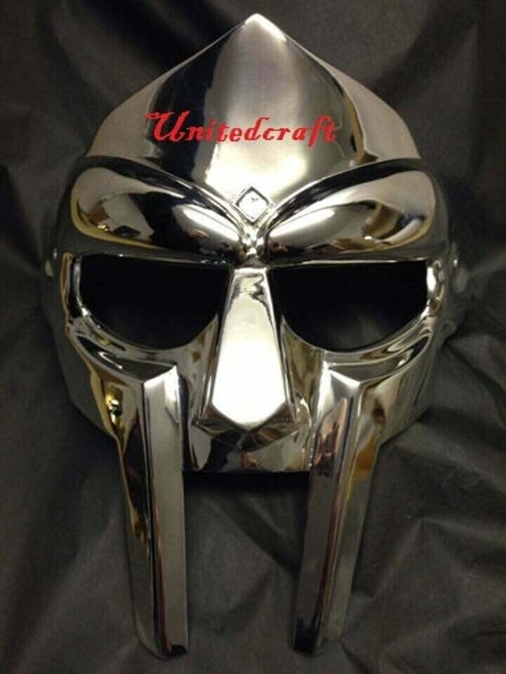 Christmas MF Doom Gladiator Mask steel Polish Finish Mask Limited Edition Design