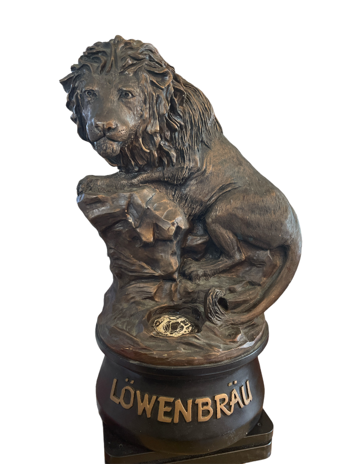  Vintage Lowenbrau Lion Sculpture Advertisement Display