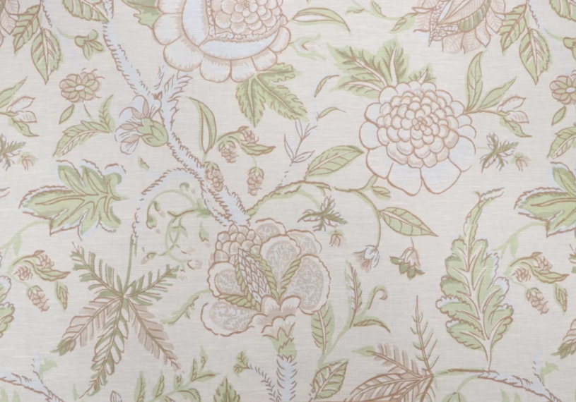 Anna French for Scalamandre  2  XWIDE DRAPES THIBAUT Chinoiserie Cream Linen