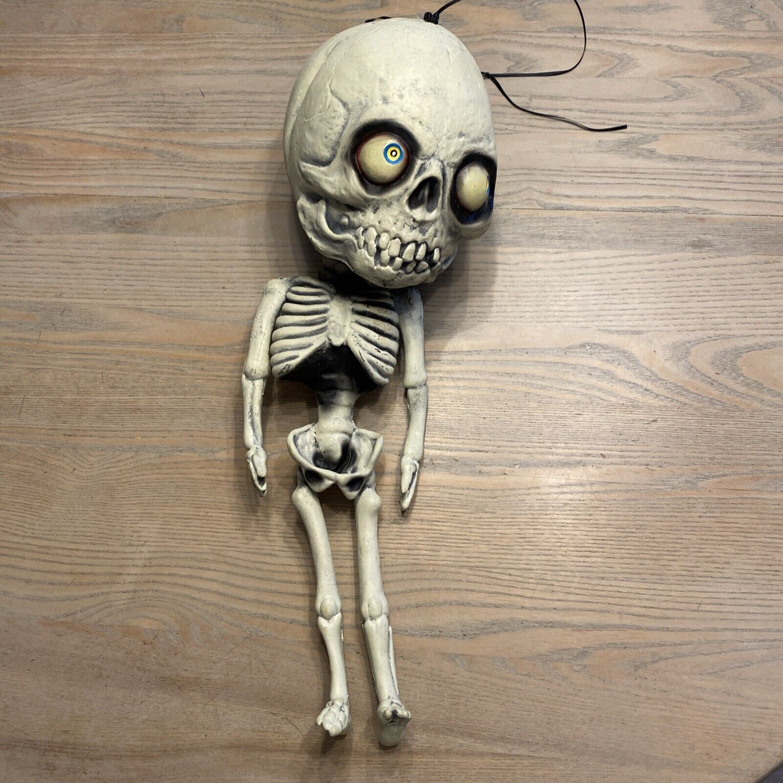Vintage 2001 Paper Magic Group Skeleton Hanging Latex Rubber Halloween Figure