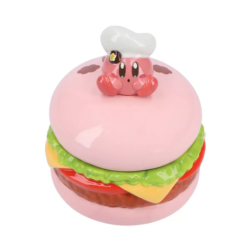 Kirby of the Stars Cafe Hamburger Cocotte Candy Jar Ceramic Container 5\