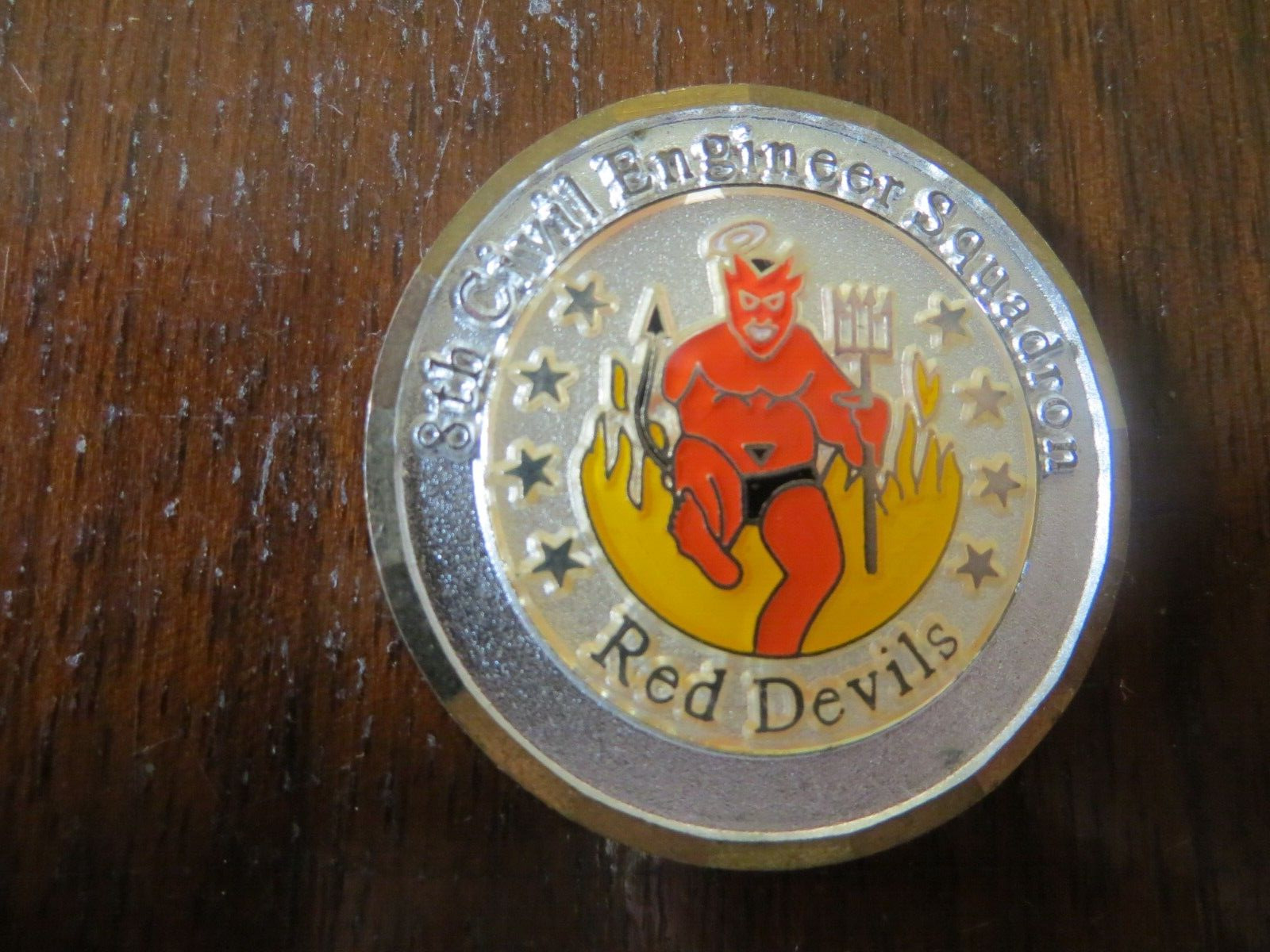 8th Civil Engineer Squadron Red Devils S**T HOF Performance Challenge Coin