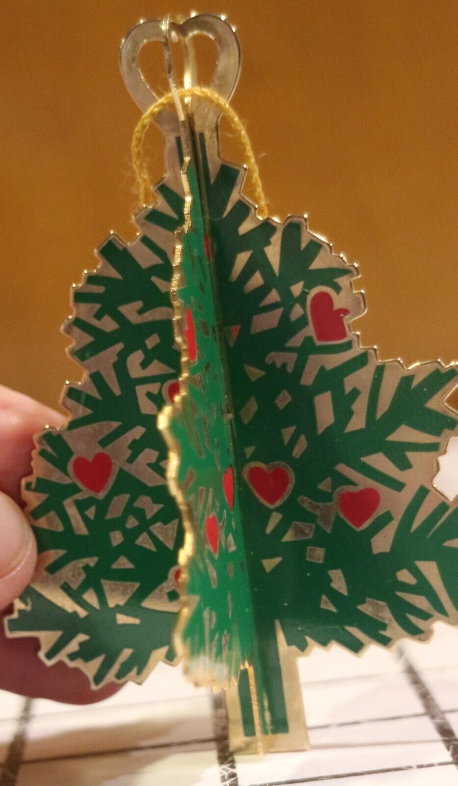 Vintage American Greetings Country Christmas Tree Ornament