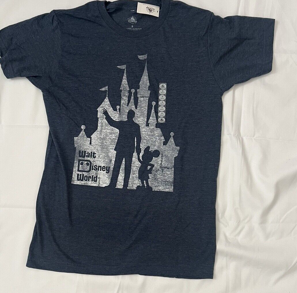 Disney Parks Walt Disney World Castle Partners Statue Tshirt Adult Small New