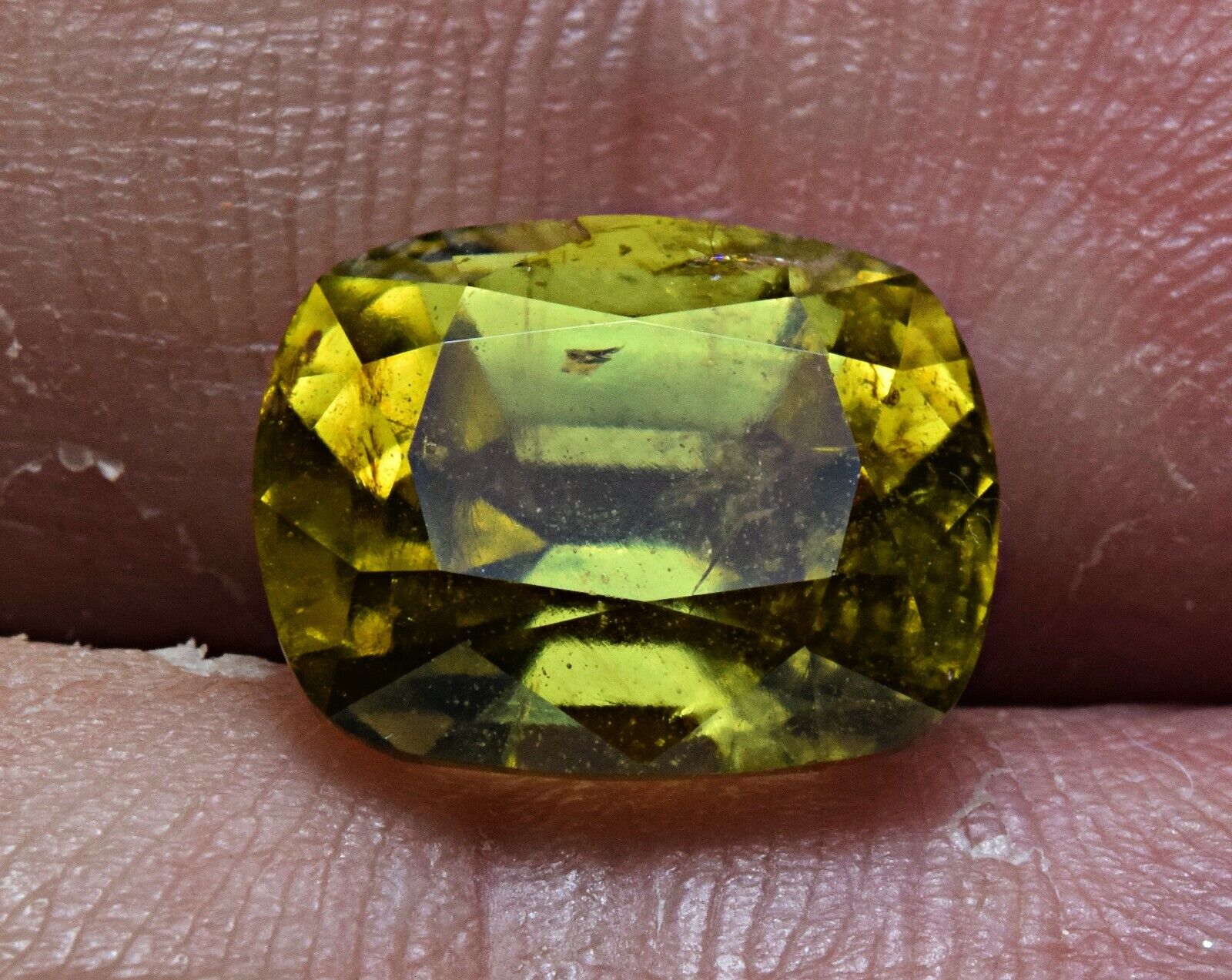 4 Carat Faceted Fluorescent Dravite Tourmaline Cut Gemstone From Afghanistan   