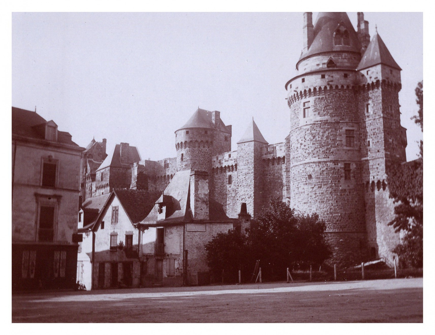 France, Vitré, Château de Vitré, Vintage Print, circa 1900 Vintage Print Print 