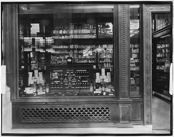 Penn Station Arcade Drug Store Window New York 1895 OLD PHOTO
