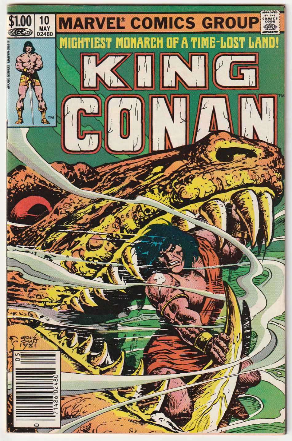 King Conan #10 Newsstand 8.0 VF 1982 Marvel Comics - Combine Shipping