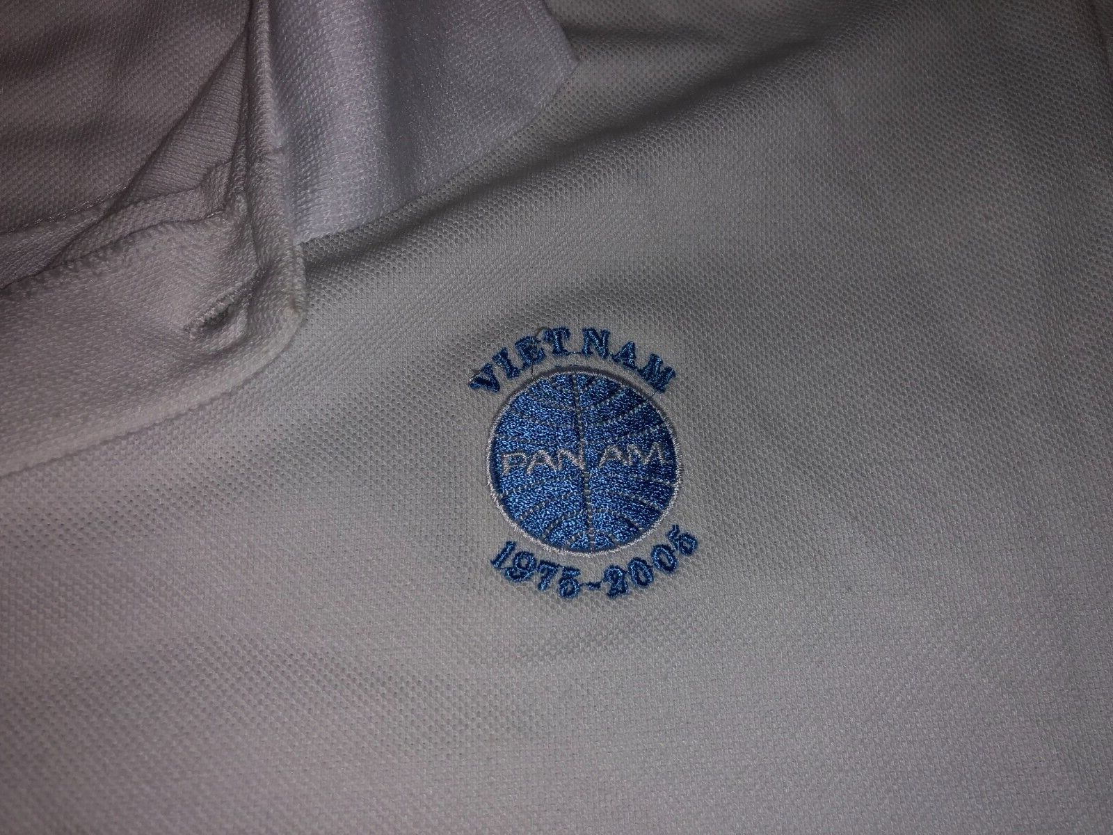PAN AM Airlines VIETNAM 1975-2005 Polo Shirt XLarge