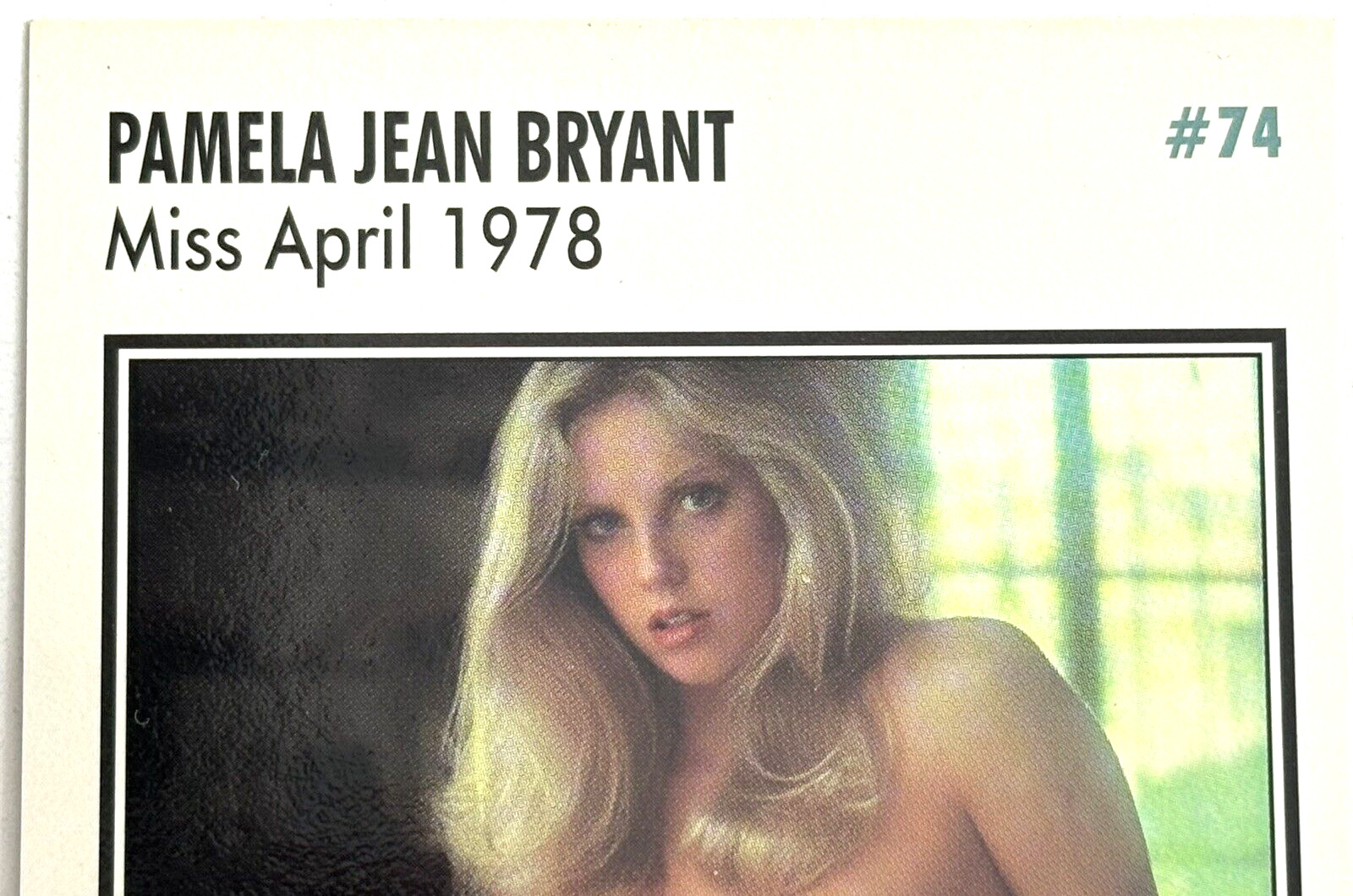 1995 Playboy Playmate Card ~ PAMELA JEAN BRYANT Auto/Signed ~ MISS APRIL 1978