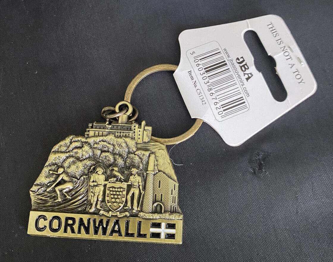 new Cornwall UK England metal Keychain jba souvenirs