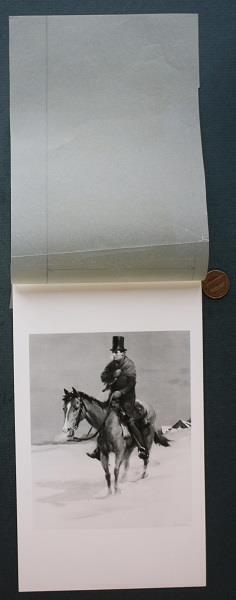 Artist Louis Bonhajo Abraham Lincoln Riding the Judicial Circuit horse photo----