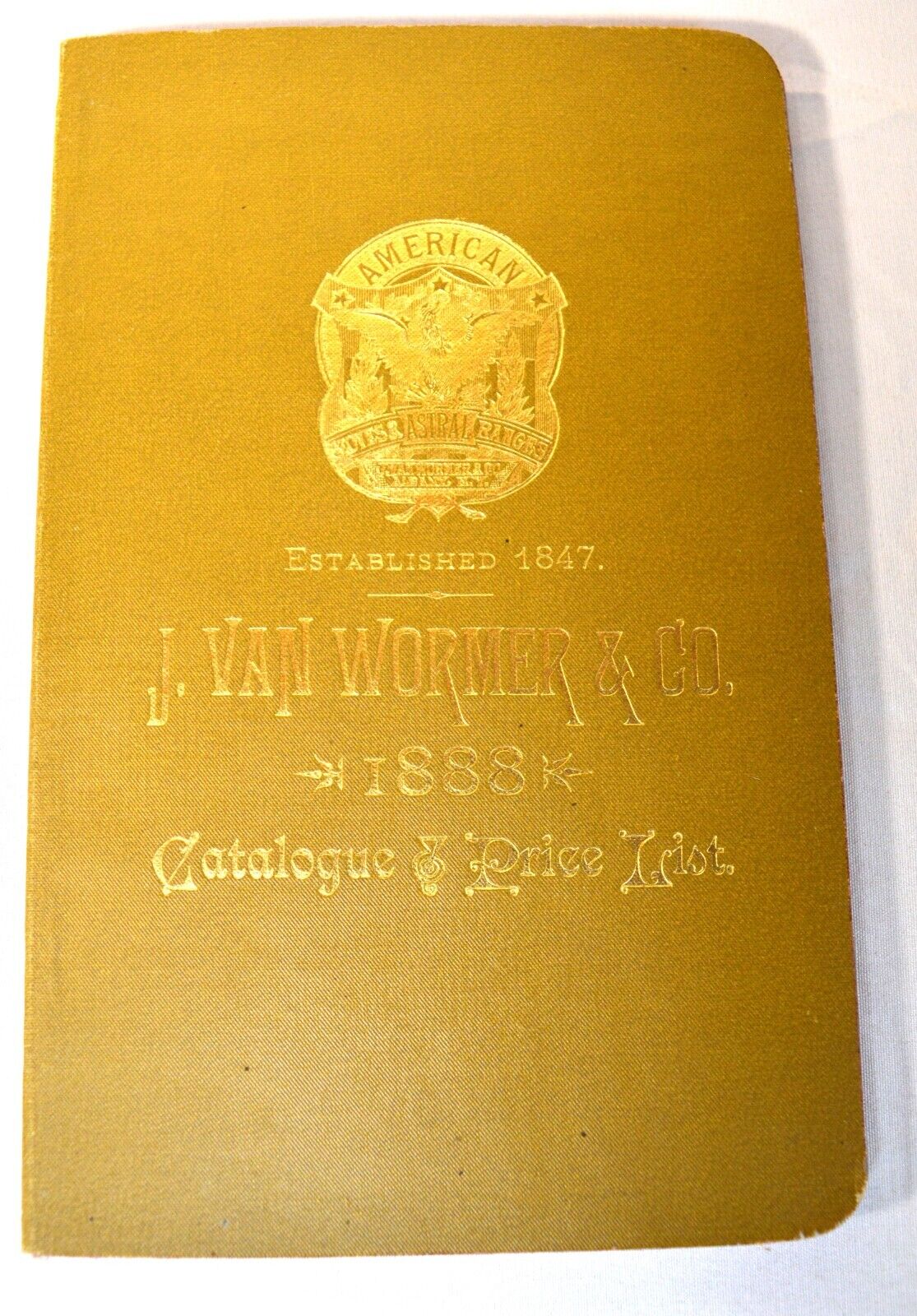 Antique 1888 - J. Van Wormer & Co. - Catalogue & Price List, Heating Stoves RARE