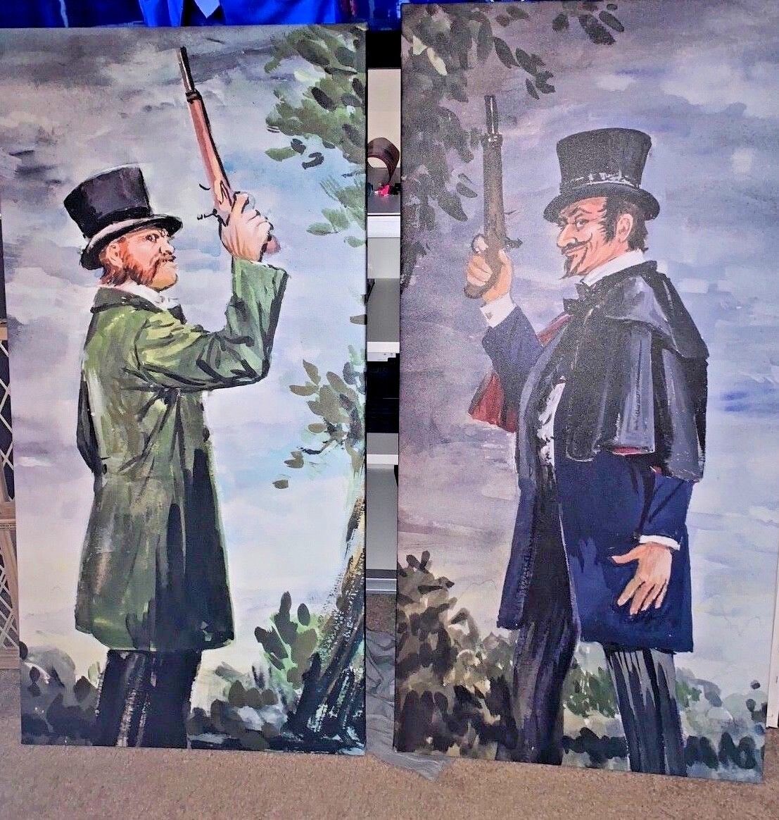 Haunted Mansion Dueling Ghosts Large Canvas Giclees 20x40\