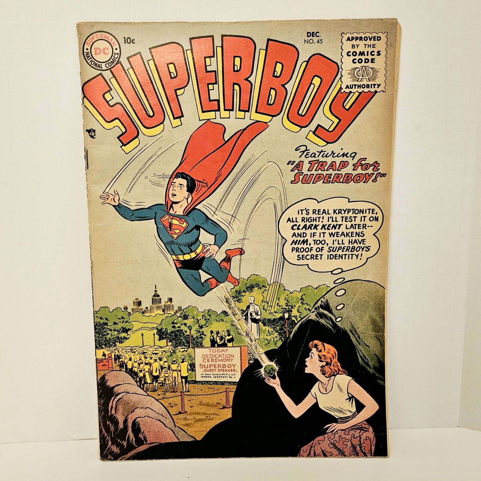 DC COMICS SUPERBOY #45 1955 VG+ GOLDEN AGE 
