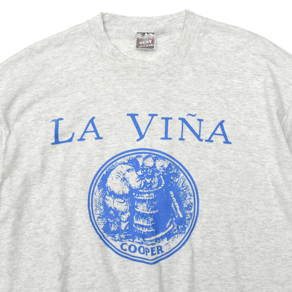 90S Usa Vintage La Via Lavinha Print T-Shirt Fruit Body Made In The Size.Xl