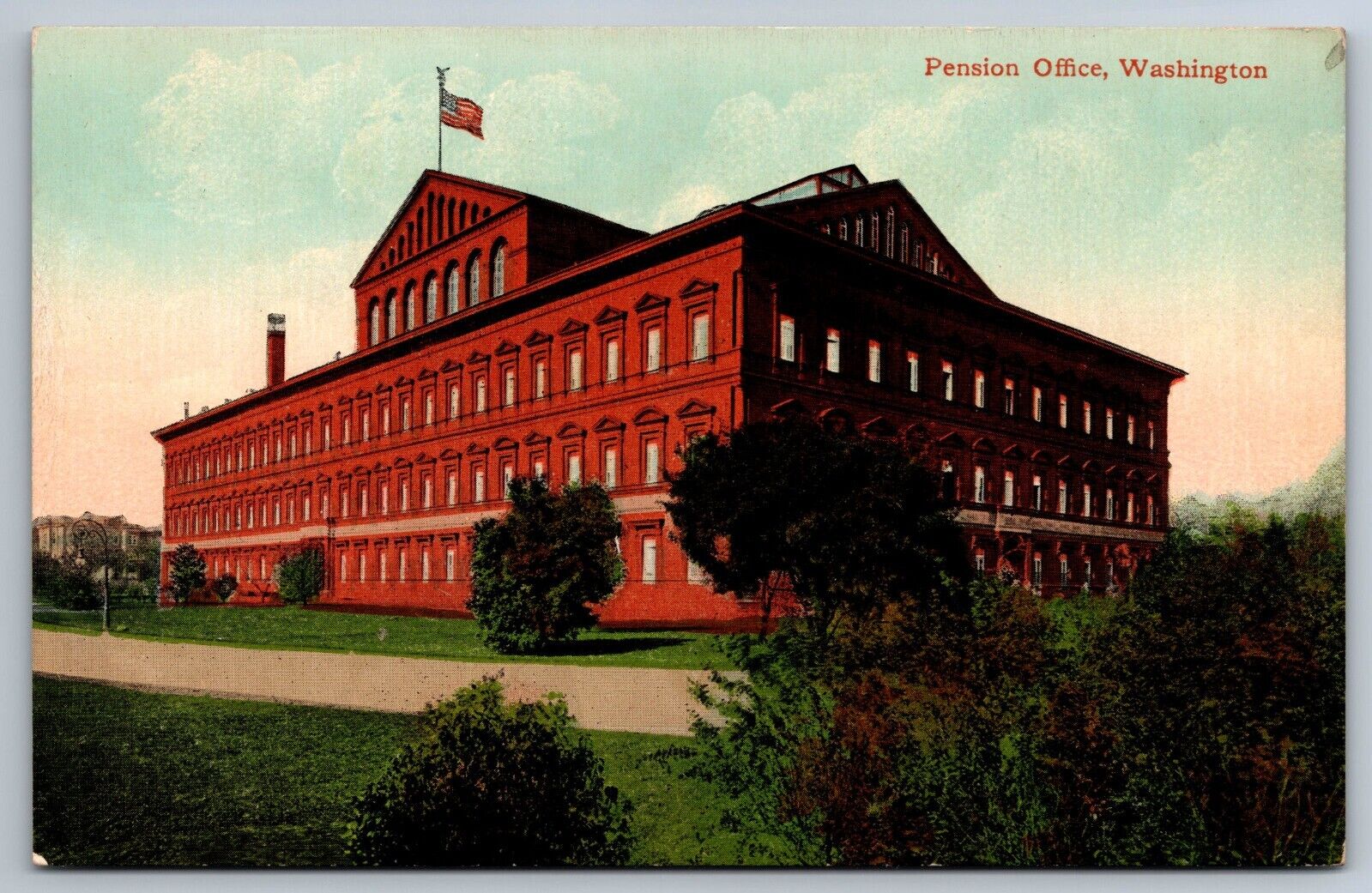 U. S. Pension Office Washington D. C. divided back Postcard