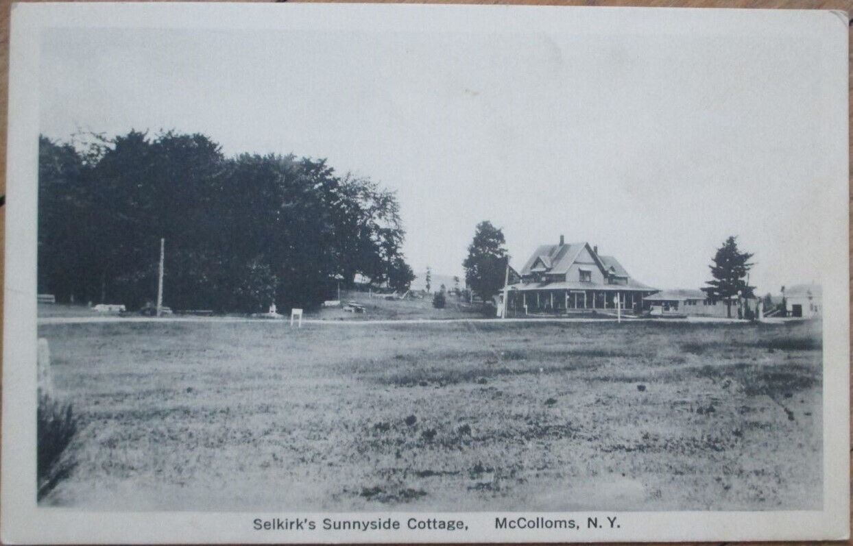 McColloms, NY 1910 Postcard, Selkirk\'s Sunnyside Cottage, New York