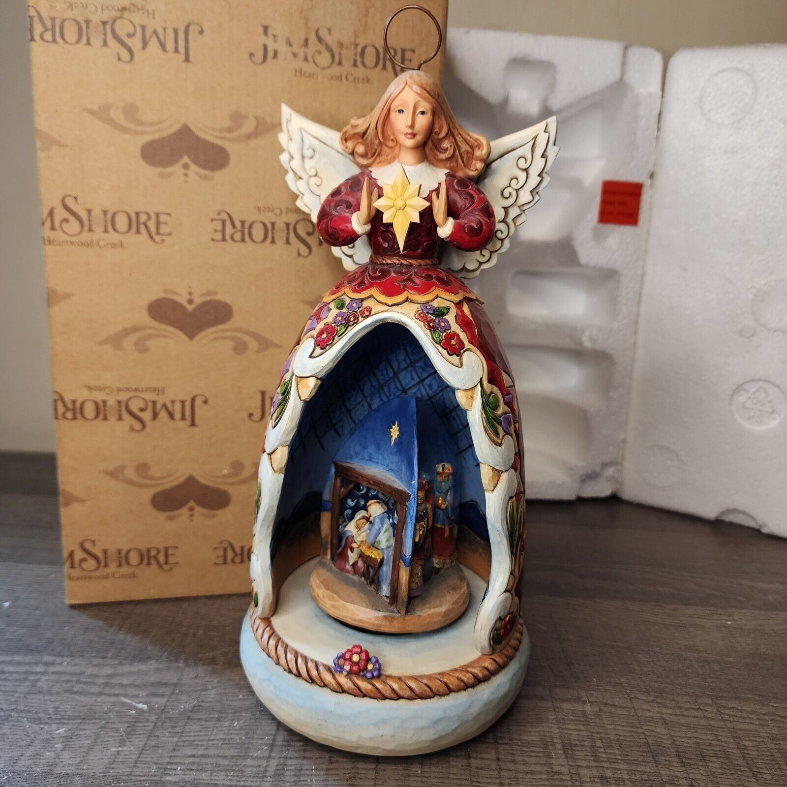 Jim Shore 2008 The Child of Mary Nativity Scenes 11.25 in Musical Angel Figurine