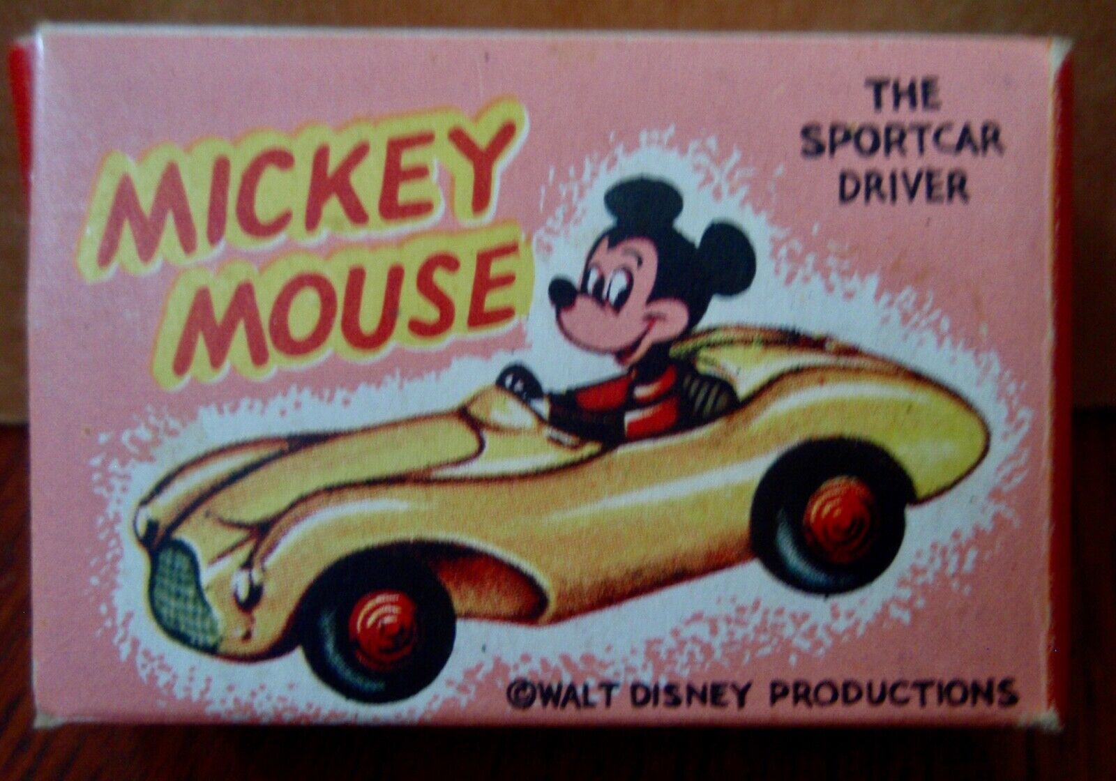 Disneykins Elegantoy Miniatures By Marx Elm Disney Sport Car Driver Mickey Mouse