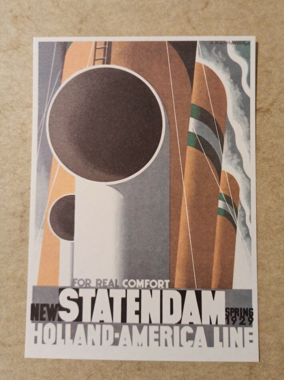 Paquebot STATENDAM Holland America Line Postcards Cassandra Posters