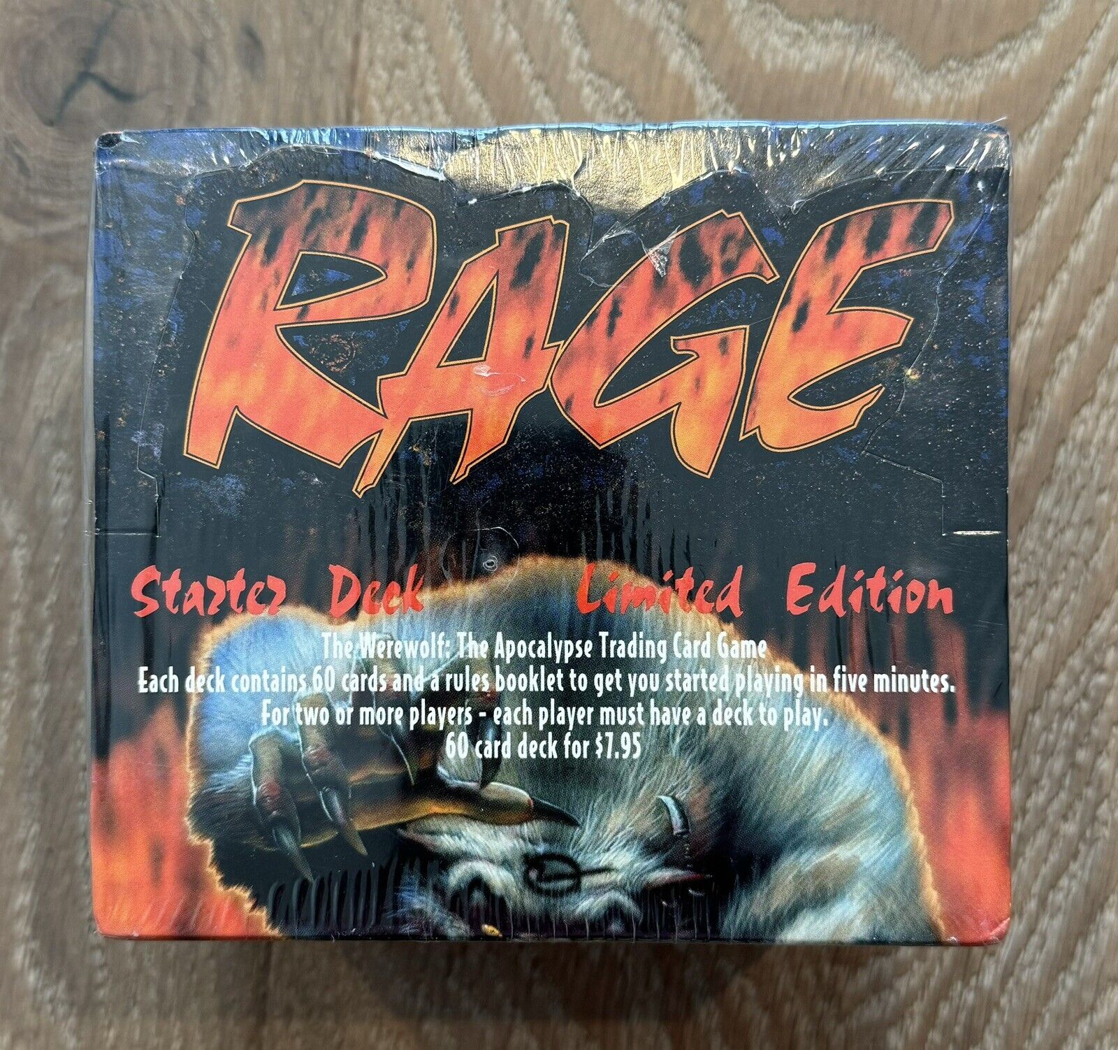 Rage The Werewolf: The Apocalypse Limited Edition Sealed Starter Deck Box