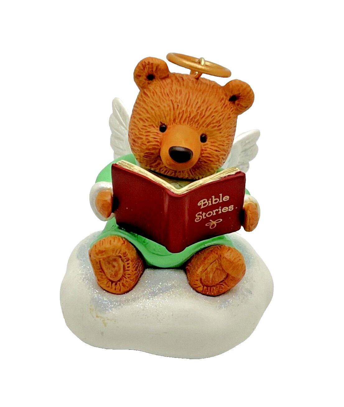 Hallmark Keepsake Bible Story Teddy Bear Halo Christmas Ornament 2014 No Box