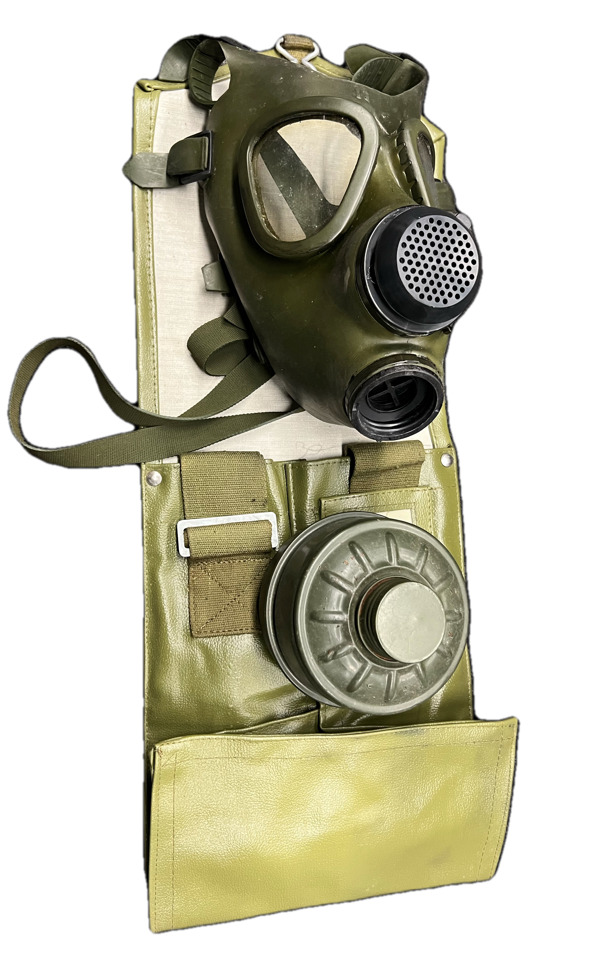 Gas Mask M74 Adult Romanian Military Surplus Full Face with NATO 40mm Filter Bag