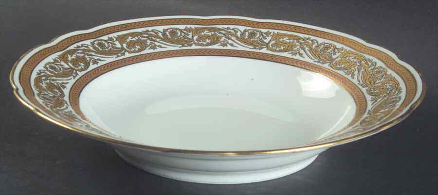 Bernardaud Vendome Gold & White Rimmed Soup Bowl 3410132