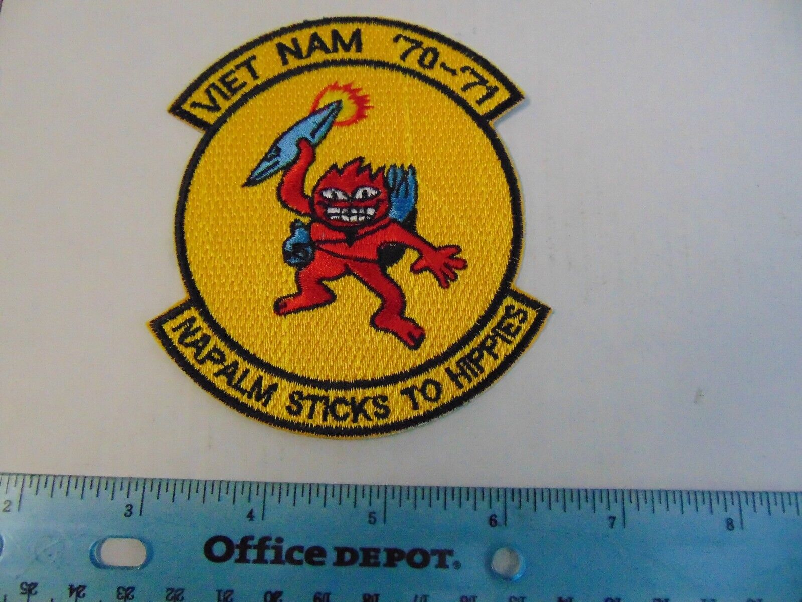 Vietnam 1970-71 Napalm Sticks to Hippies Patch