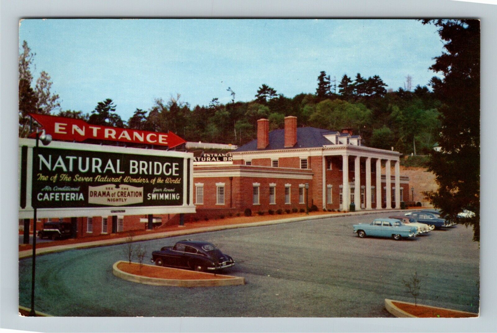 Natural Bridge VA-Virginia, Rockbridge Center, Vintage Postcard