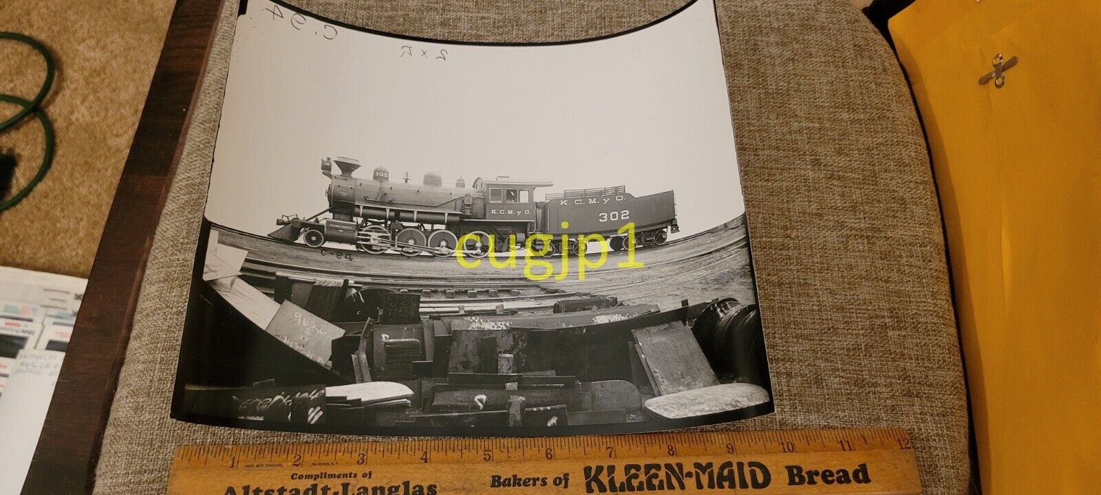 R360 Train Photograph Baldwin Locomotive Works KCMYO AT &SF 2553 302 COOKE 38447