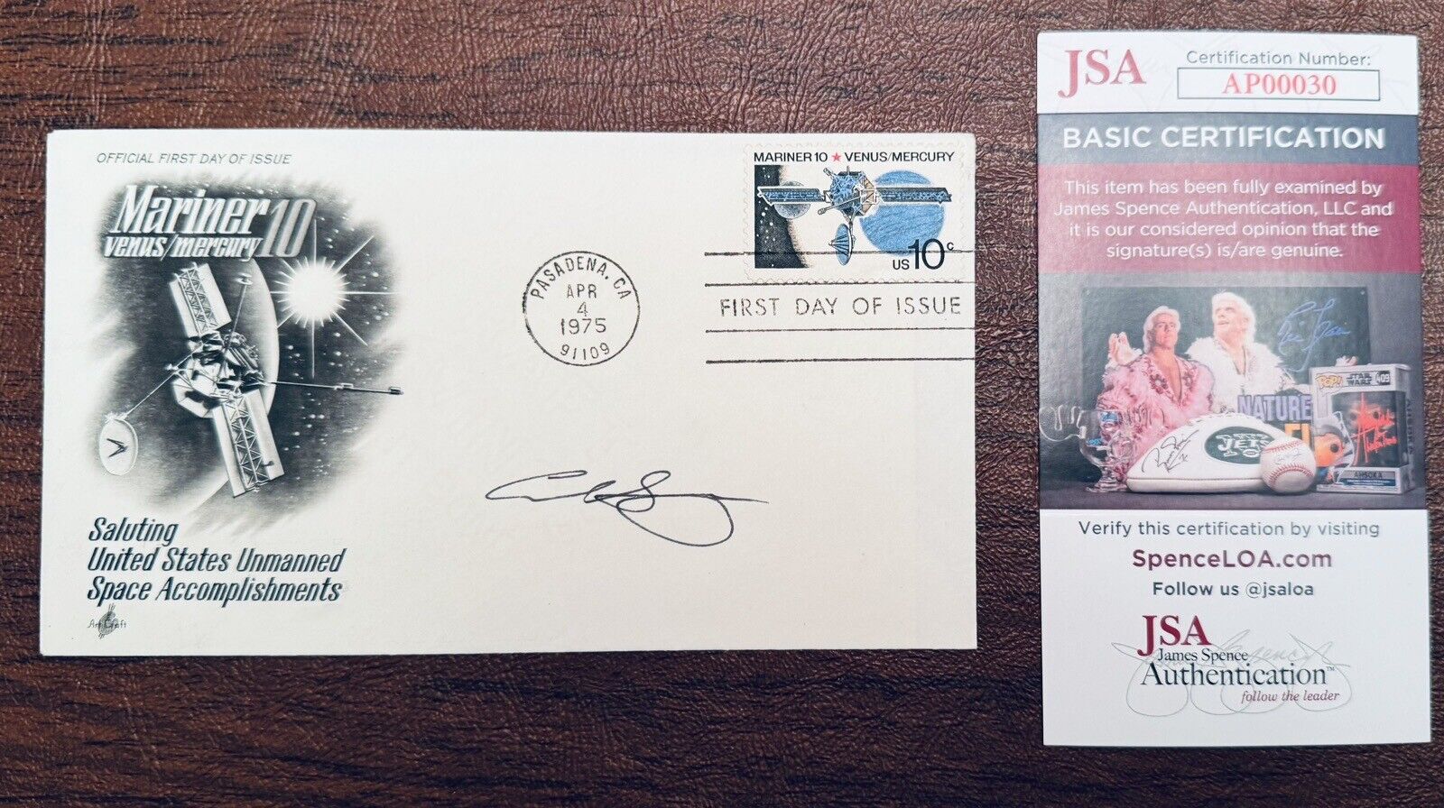 Carl Sagan Signed Autographed First Day Cover JSA Cert Cosmos Astronomer