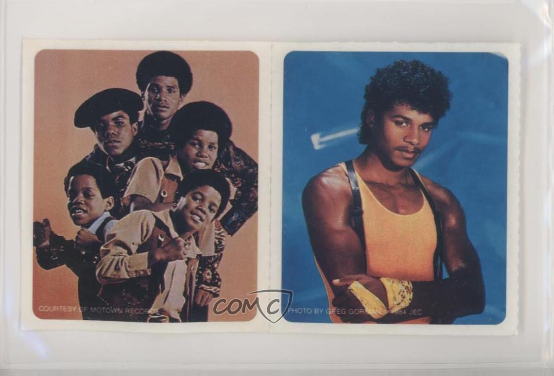 1984-85 Kellogg\'s Apple Jacks The Jacksons Stickers Jackie Jackson 0a3